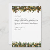 Cross Draped in Christmas Garland, Greeting Cards シーズンカード (裏面)
