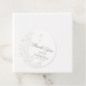 Cross Floral First Holy Communion Thank You フェイバータグ (インサイチュ)