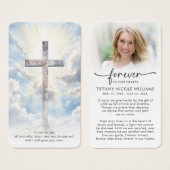 Cross Forever In Our Hearts Prayer Cards (正面&裏面)