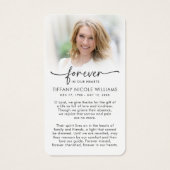 Cross Forever In Our Hearts Prayer Cards (裏面)