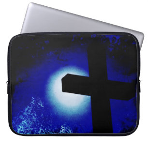 Cross in Moonlightノートパソコグランジンコンピュータのスリーブ ラップトップスリーブ