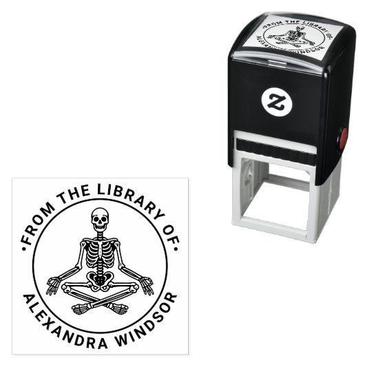 Cross Legedのめい想Skeleton Libraryブック名 セルフインキングスタンプ (インサイチュ)
