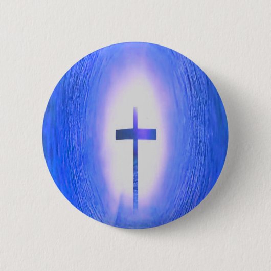 Cross Light Tunnel Christian Love Jesus 缶バッジ (正面)