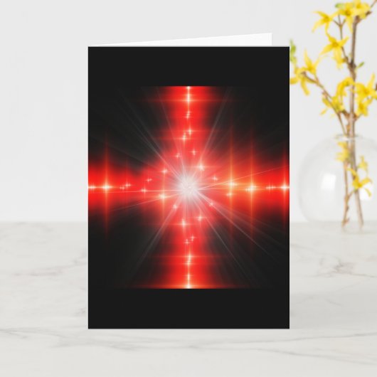 Cross Lights カード (黄色い花)