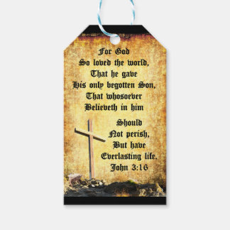 Cross & Manger with John 3vs16 ギフトタグ