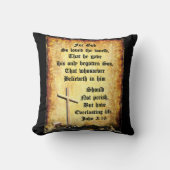 Cross & Manger with John 3vs16 クッション (正面)