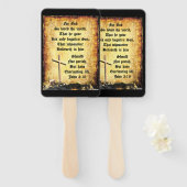 Cross & Manger with John 3vs16 ハンドファン (正面&裏面)