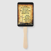 Cross & Manger with John 3vs16 ハンドファン (裏面)