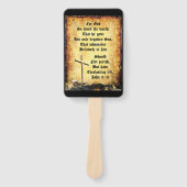 Cross & Manger with John 3vs16 ハンドファン (正面)