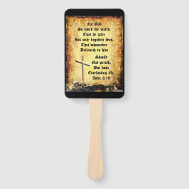 Cross & Manger with John 3vs16 ハンドファン