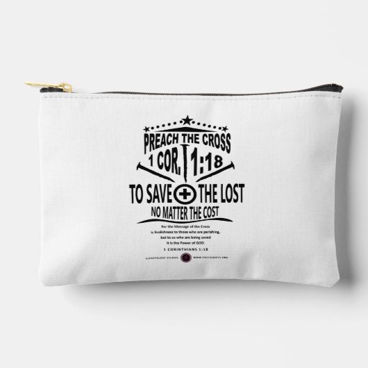 Cross Message アクセサリーポーチ (正面)