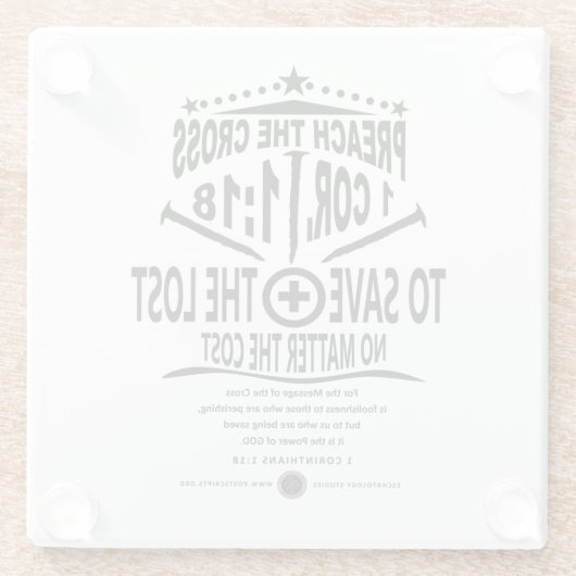 Cross Message ガラスコースター (裏面)