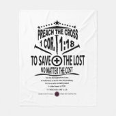 Cross Message フリースブランケット (正面)