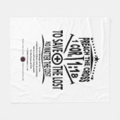 Cross Message フリースブランケット (正面(横))