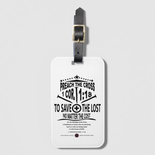 Cross Message ラゲッジタグ (正面縦)