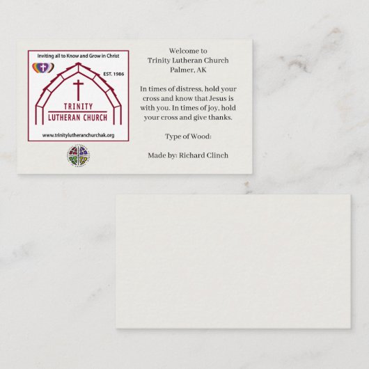 Cross Ministryカード 名刺 (正面/裏面)