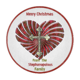 Cross-My-ハート(Cookieパーソナライズされたプレート) カッティングボード