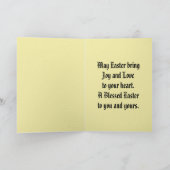 Cross Of Flowers Easter Greeting Card カード (内部)