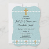 Cross of LightイエスキリストFirst Holy Comm 招待状 (正面)