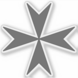 Cross Of Malta (grey) シール
