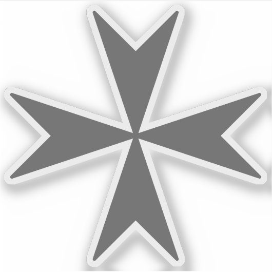 Cross Of Malta (grey) シール (正面)