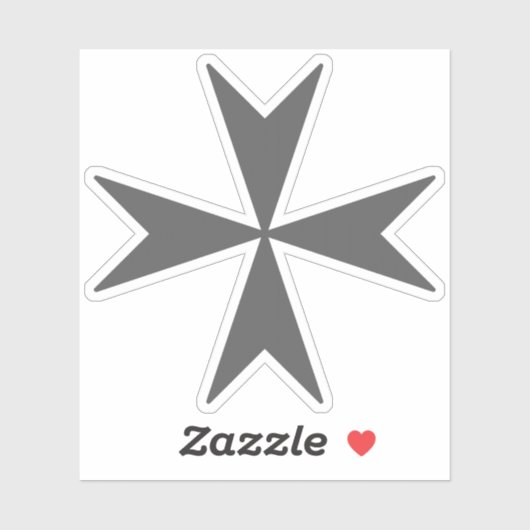 Cross Of Malta (grey) シール (シート)