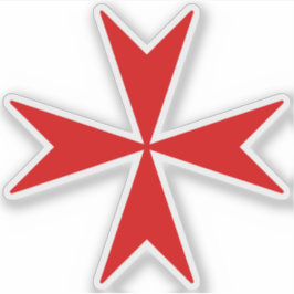 Cross Of Malta (red) シール