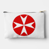 Cross Of Malta v2 （赤の上に白） アクセサリーポーチ (裏面)