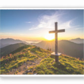 Cross on hill シール (正面)