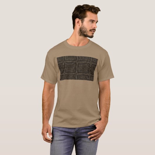Cross Pattern Tee on pebble shirt Tシャツ (正面フル)