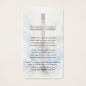 Cross Poem Photo Funeral Memorial Prayer Card (正面)