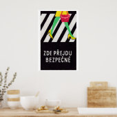 Cross Road Safely - Matchbox Print - Aesthetic ポスター (キッチン)