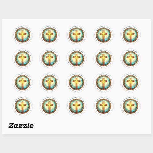 Cross Round Stickers ラウンドシール (シート)