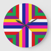 Cross-section of a Star - Blue/Magenta - Balanced ラージ壁時計 (正面)