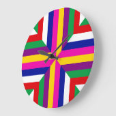 Cross-section of a Star - Magenta/Yellow-Balanced  ラージ壁時計 (傾斜)