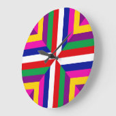 Cross-section of a Star – Red/White – Balanced ラージ壁時計 (傾斜)