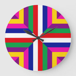 Cross-section of a Star – Red/White – Balanced ラージ壁時計