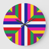 Cross-section of a Star - White/Blue - Balanced   ラージ壁時計 (正面)