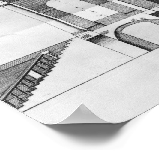 Cross-section of the Villa Rotonda near ポスター (角)