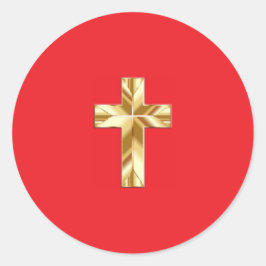 cross sticker ラウンドシール