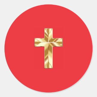 cross sticker ラウンドシール