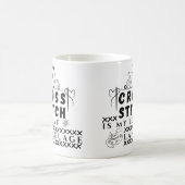 Cross Stitch Is My Love Language - X-Stitch Lover コーヒーマグカップ (中央)