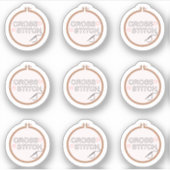 Cross Stitching Embroidery Sewing Hobby Planner シール (正面)