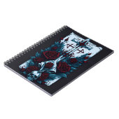 cross tattoo flower 10 ノートブック (左側)