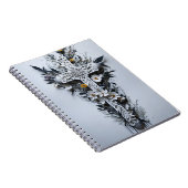 cross tattoo flower 16 ノートブック (右側)