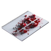 cross tattoo flower 17 ノートブック (左側)