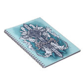 cross tattoo flower 19 ノートブック (右側)