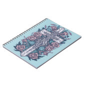 cross tattoo flower 20 ノートブック (左側)