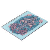 cross tattoo flower 23 ノートブック (左側)