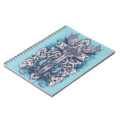 cross tattoo flower 24 ノートブック (左側)